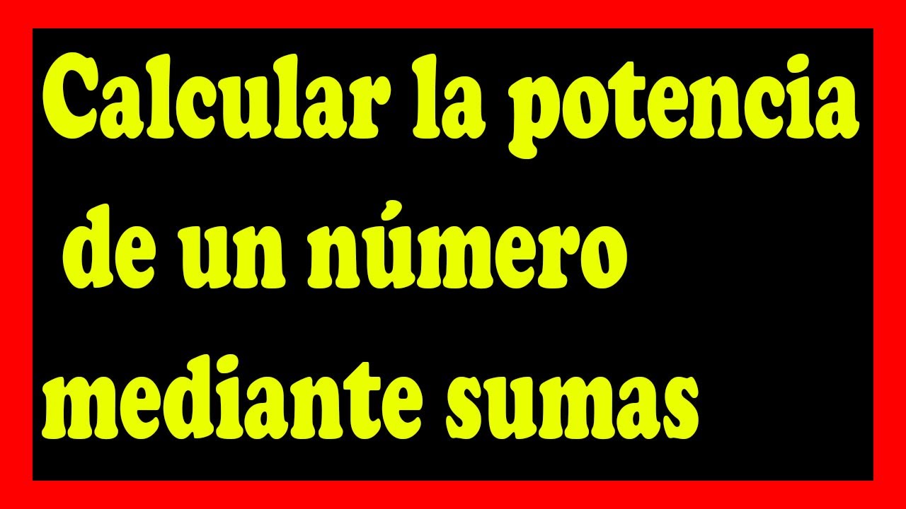Algoritmo eficiente para calcular la potencia de un número