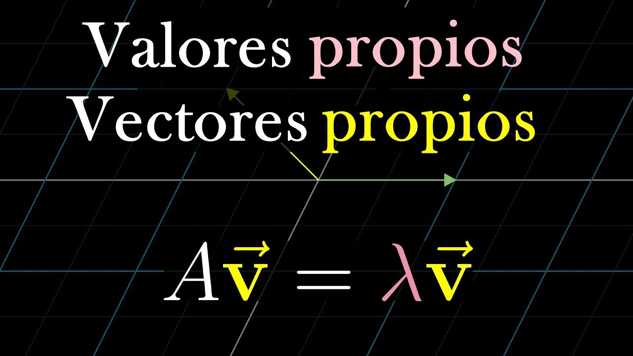 Análisis de los valores y vectores propios de una matriz