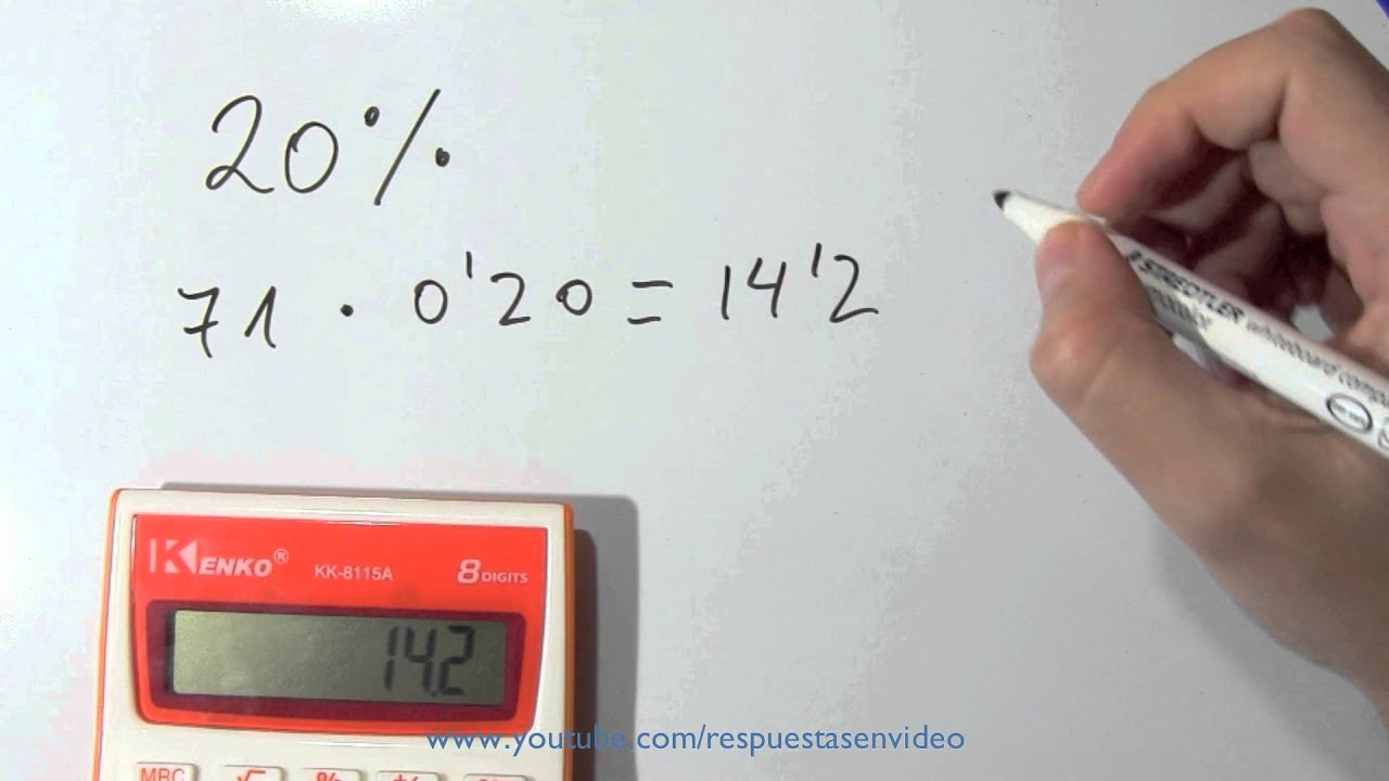 Calcula el 20% de 3500
