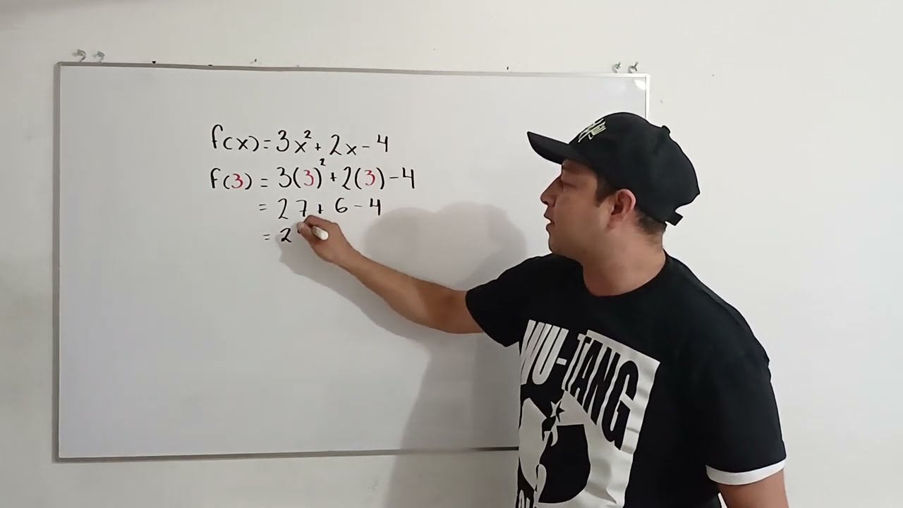 Calcular el valor de f(2) para la función f(x)=-3x