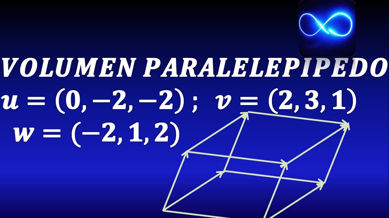 Cálculo del volumen de un paralelepípedo mediante 3 vectores
