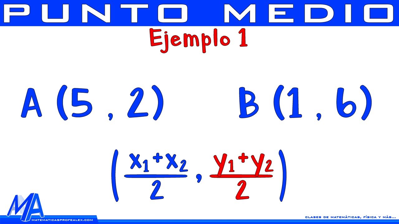 Cómo calcular el punto medio de un segmento