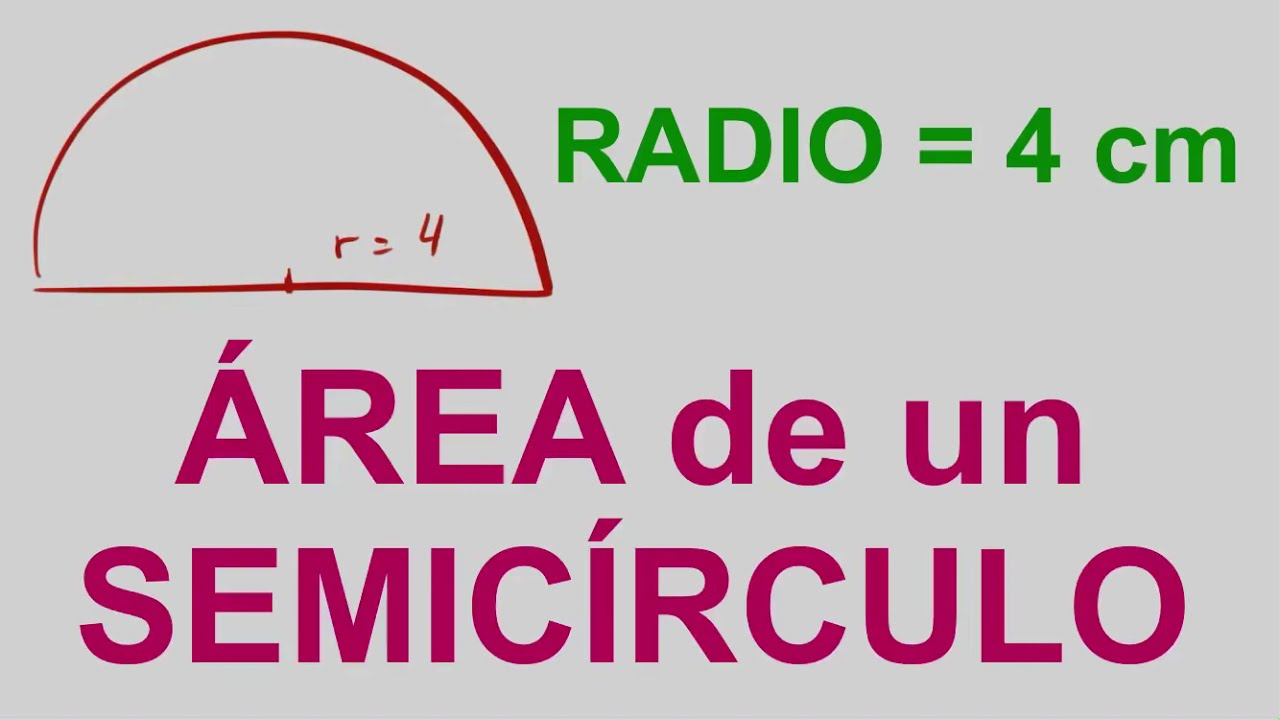 Cómo calcular el radio de un semicírculo