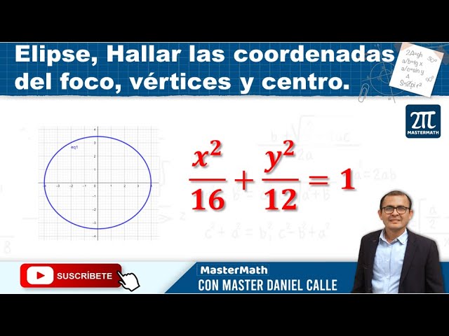 Cómo encontrar las coordenadas del centro y los vértices