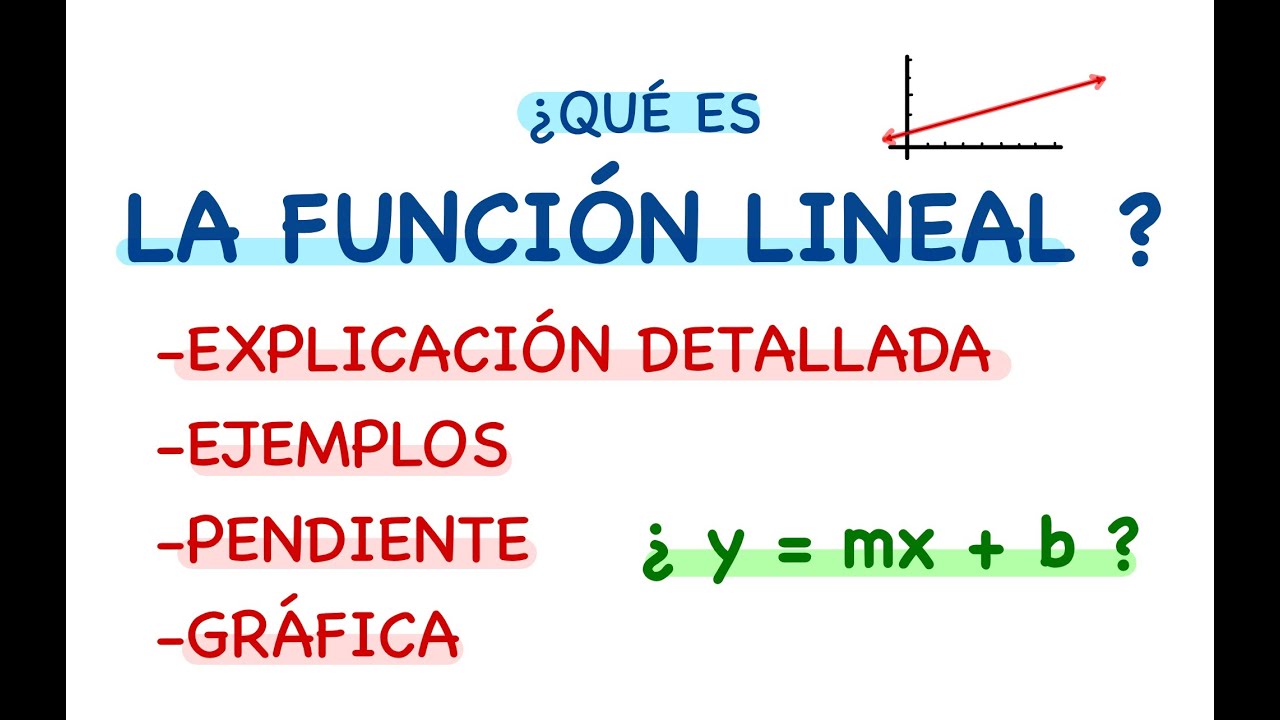 Cómo identificar una función lineal
