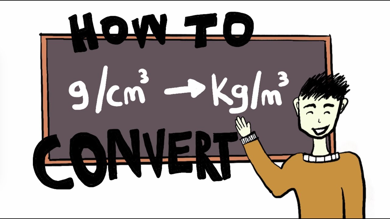 Convertir de g/cm3 a kg/m3
