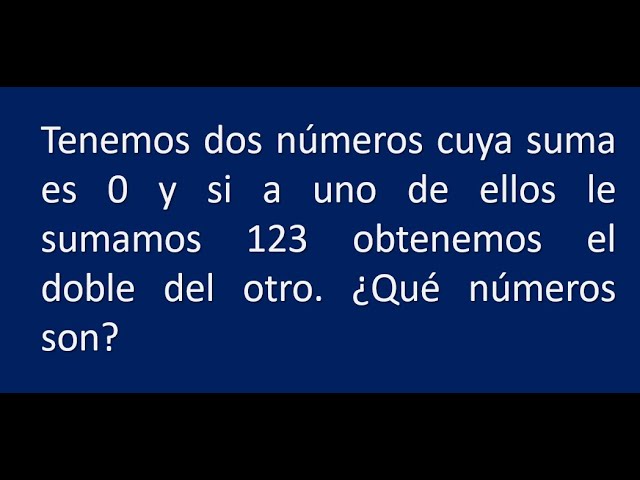 Descubre los números cuya suma es 32 y uno es el triple del otro