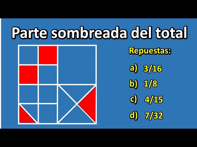 Identifica la fracción correspondiente a la sección d de la figura