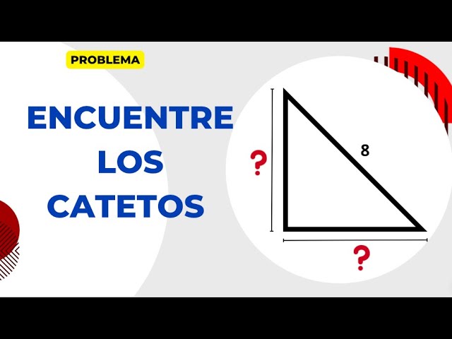 Medidas de los catetos en un triángulo rectángulo isósceles con hipotenusa de 10m