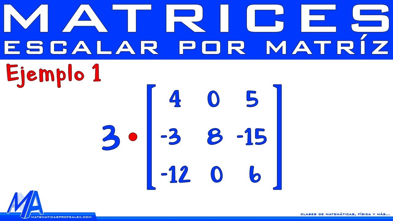 Multiplicación de un número por una matriz