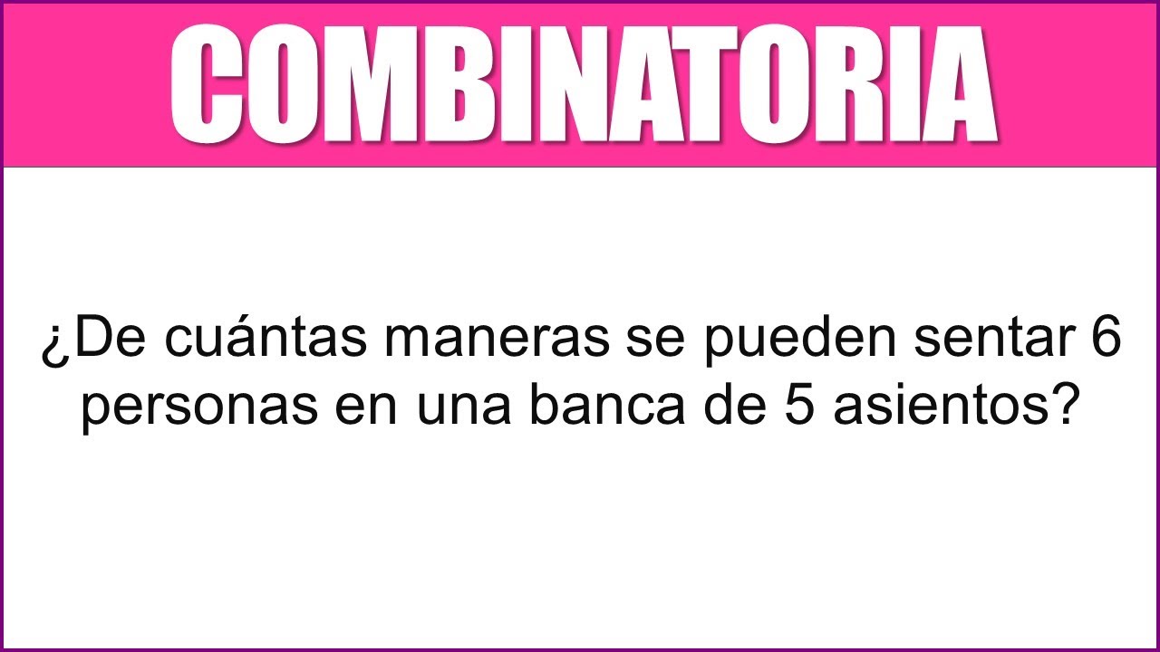 Número de combinaciones posibles para sentarse ocho personas en una fila de butacas