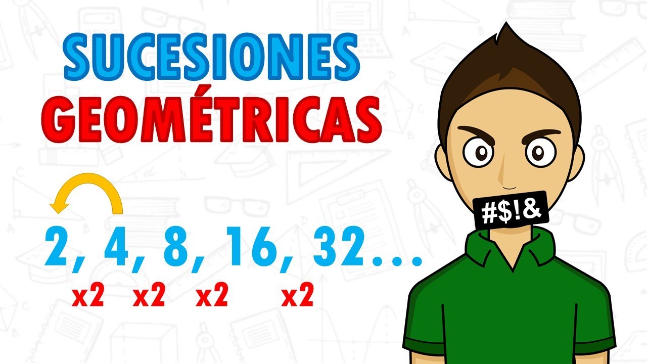 Secuencia de 10 elementos con progresión geométrica