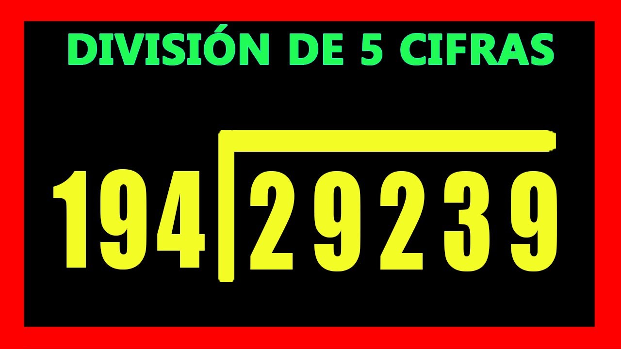 Solución de divisiones con 3 dígitos en el divisor y 5 en el dividendo