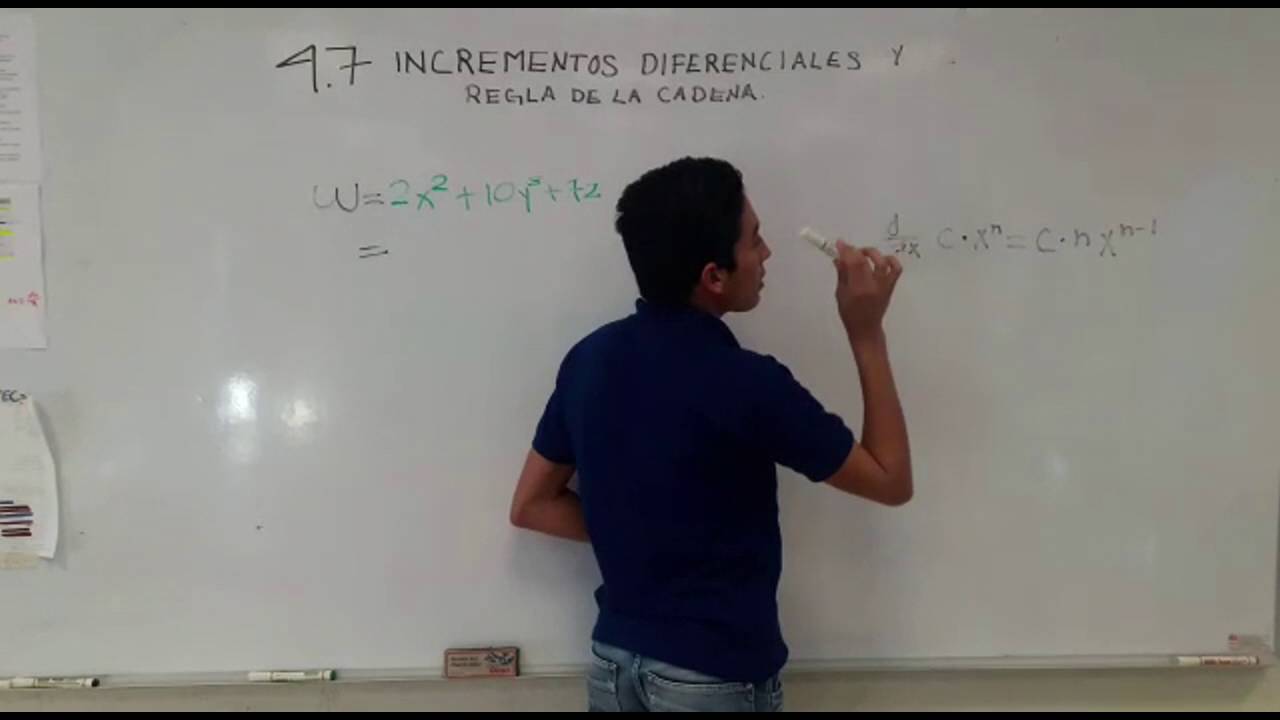 Aprende sobre incrementos diferenciales y la regla de la cadena con una calificación de 4.7