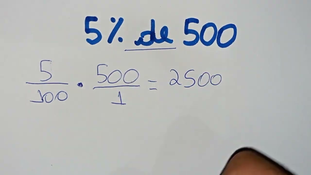 Calcula el 5% de 500