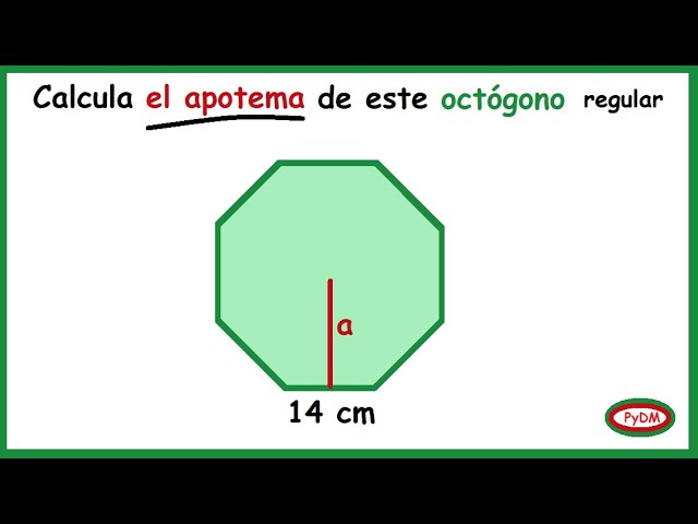 Calcula el apotema de un octógono de forma sencilla