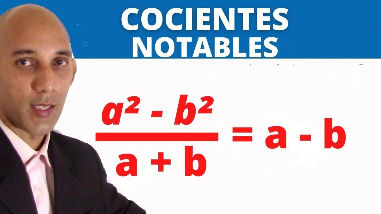 Calcula el cociente de la suma y diferencia de dos cantidades