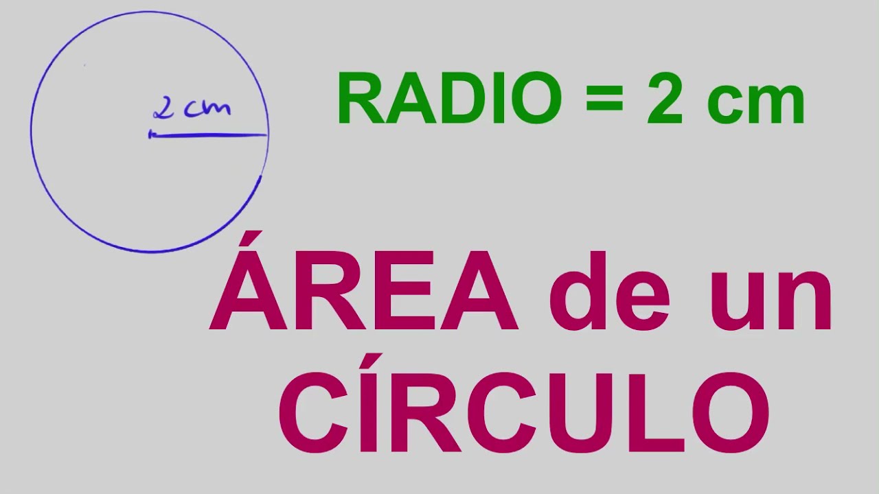 Cómo calcular el área de un cuadrado dentro de una circunferencia de 2cm