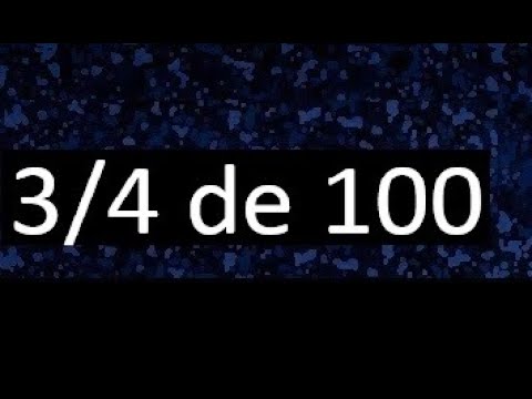 Cómo calcular el valor entero de 3/4