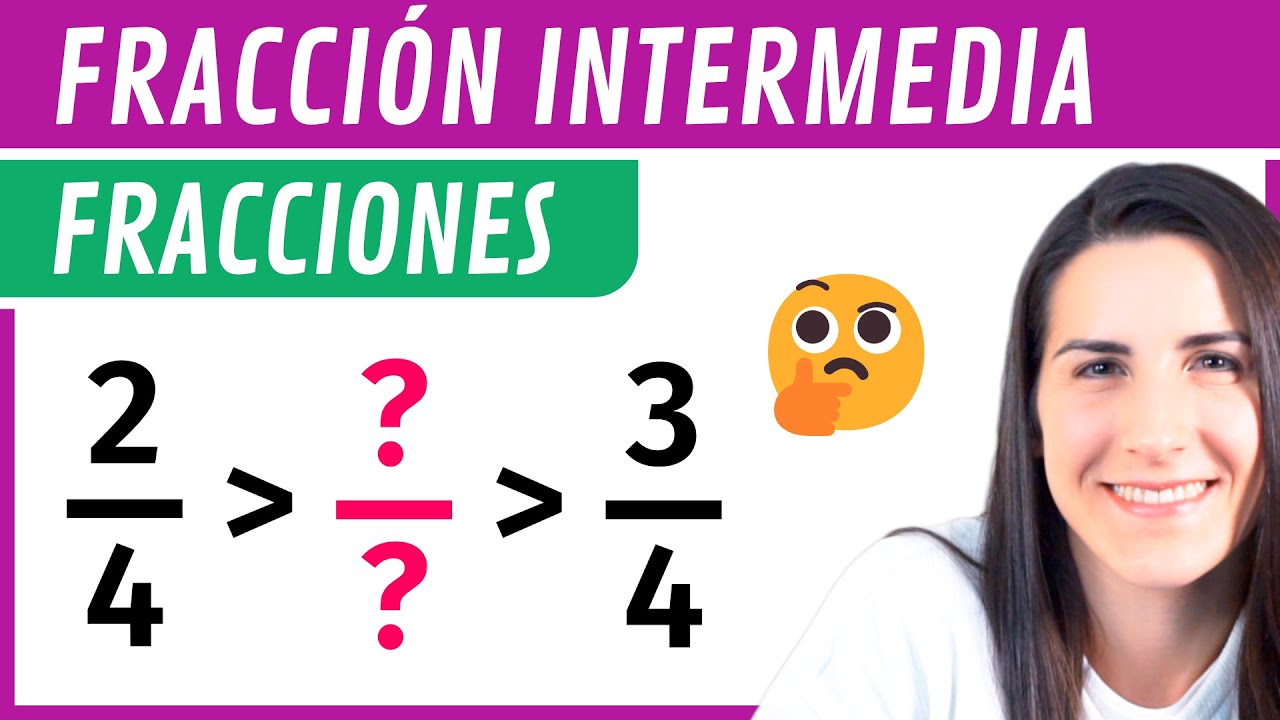 Cómo calcular una fracción intermedia entre dos fracciones