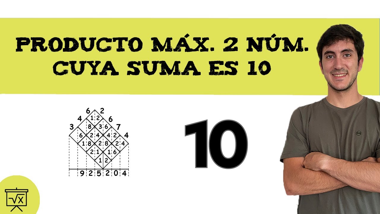 Cómo encontrar dos números cuya suma sea 10 y cuya multiplicación sea menor a 24