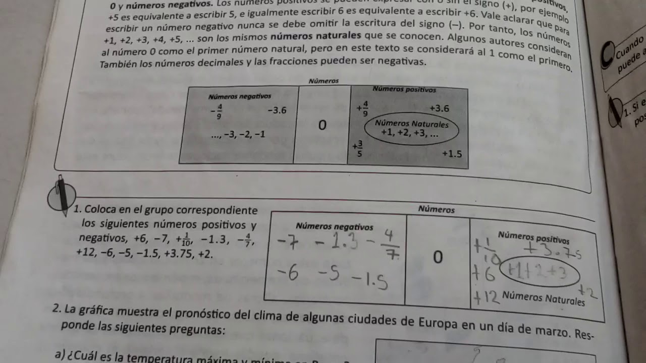 Cuaderno de matemáticas 7 con respuestas
