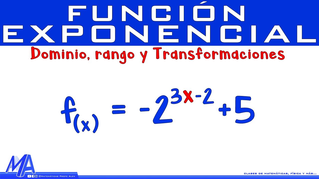 Descubre cómo encontrar el dominio de una función exponencial