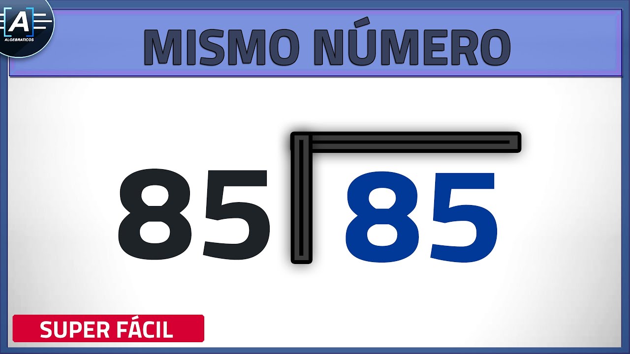 División de números entre sí mismos