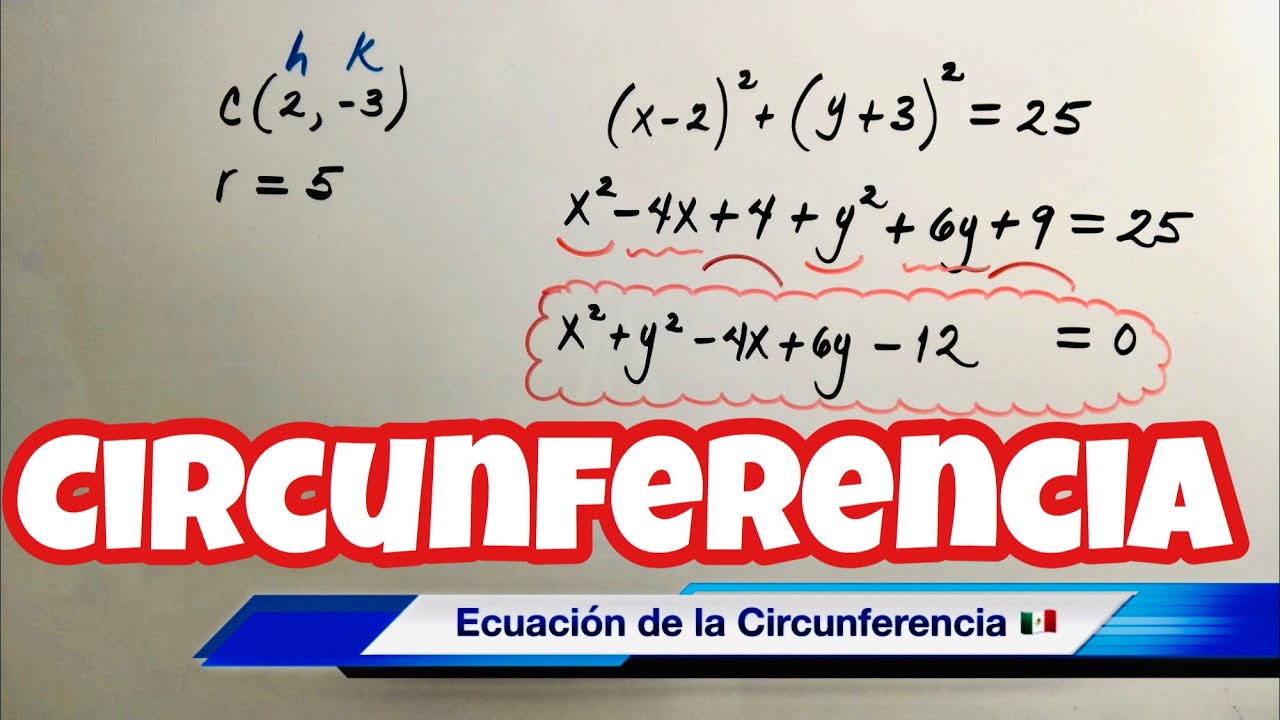 Ecuación ordinaria de la circunferencia: cómo calcularla