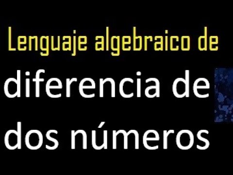 La diferencia entre dos números