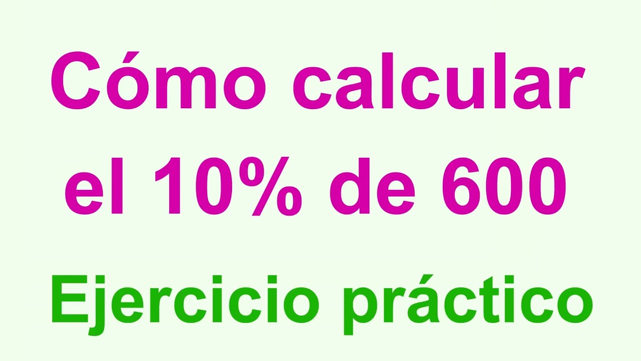 Calcula el 10% de 5000