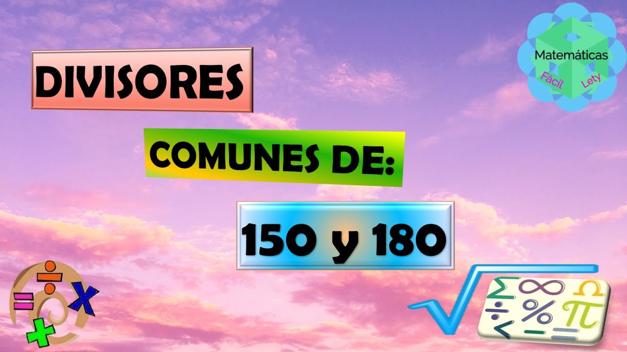 Calcula el mínimo común múltiplo de 150 y 180