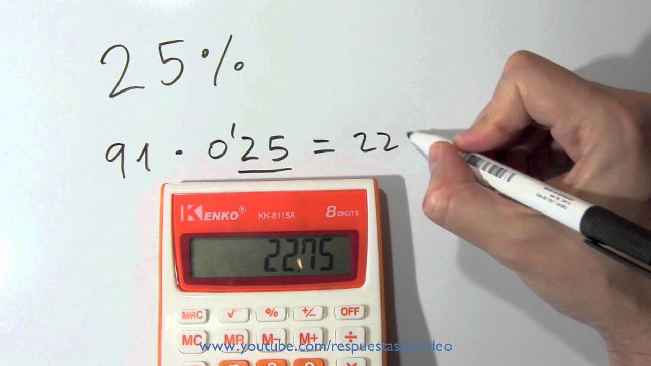 Cómo calcular el descuento del 25% en una cantidad