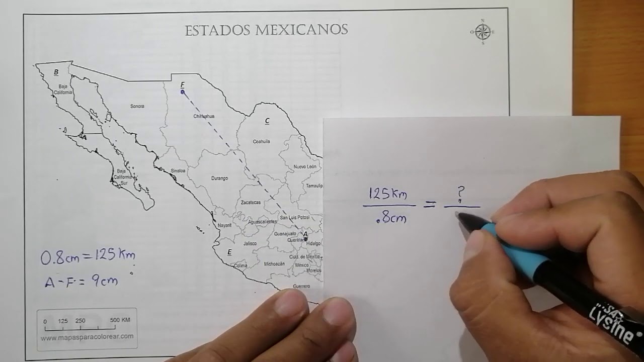 Cómo determinar la distancia precisa en un mapa a escala