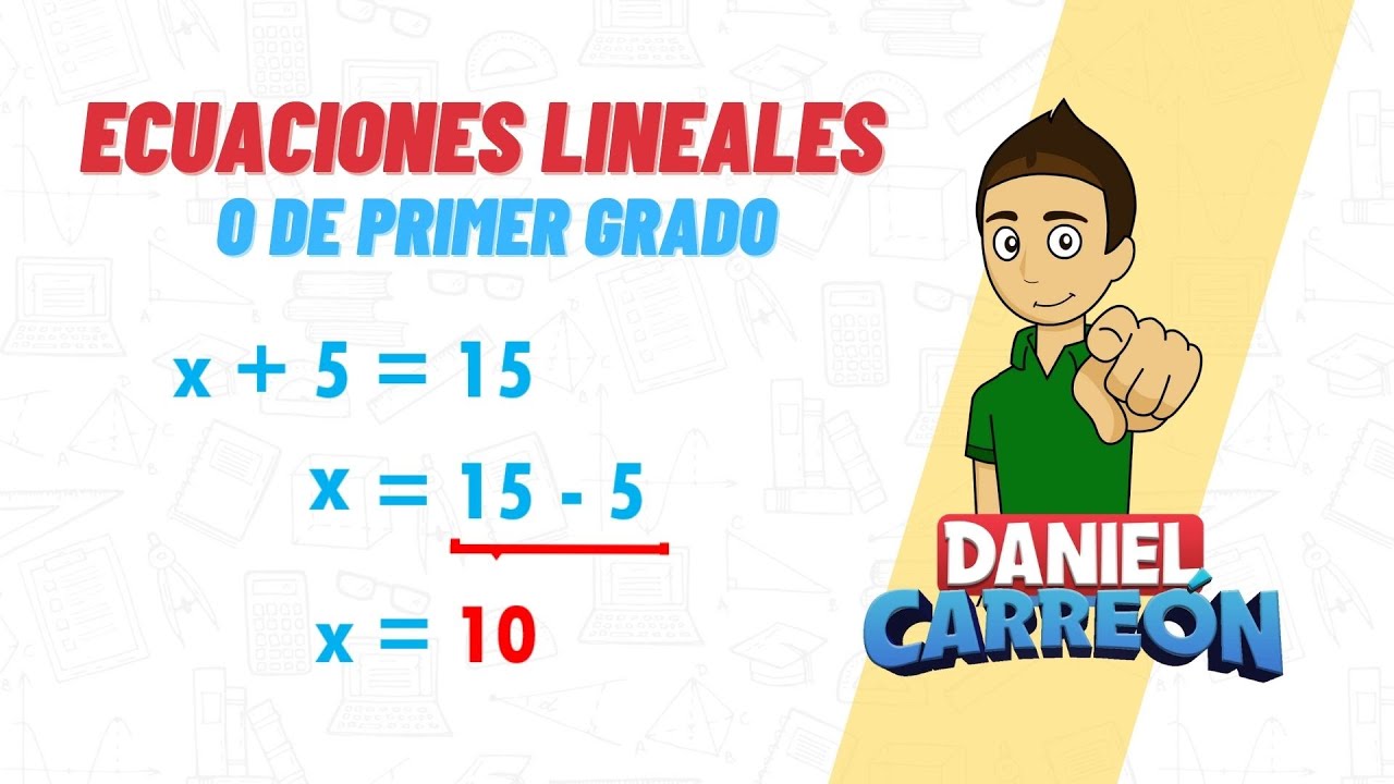 Cómo escribir una ecuación lineal en la variable "x"