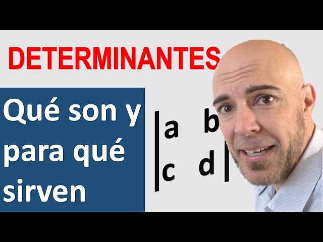 Concepto y función de los determinantes en matrices
