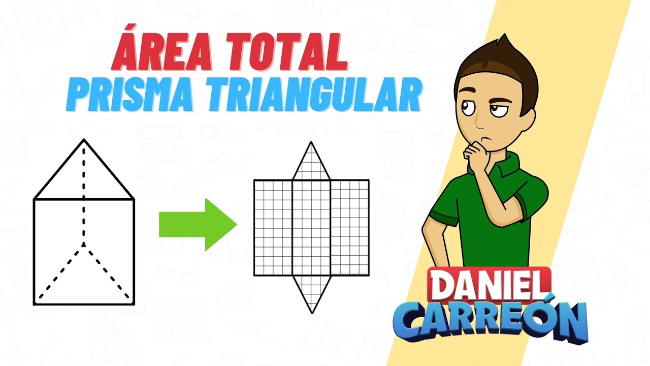 Formas geométricas que componen las superficies de un prisma de tres lados