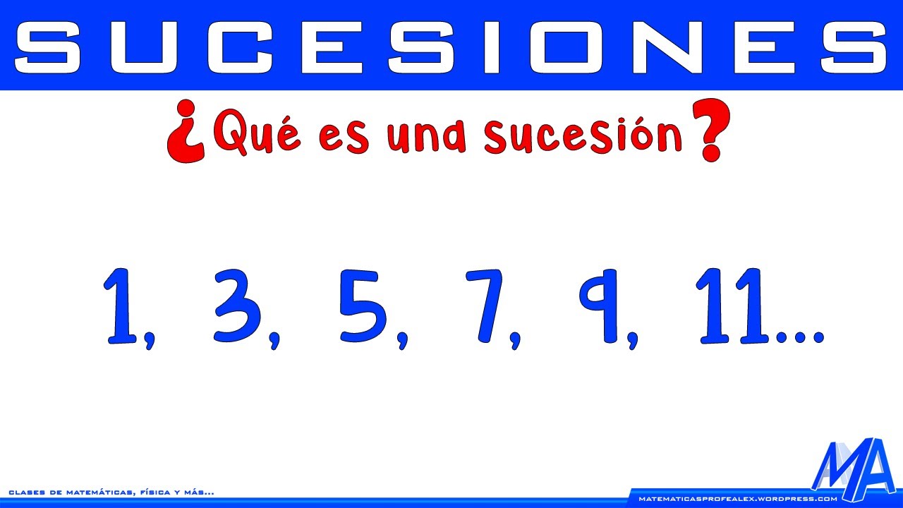 La definición básica de una sucesión