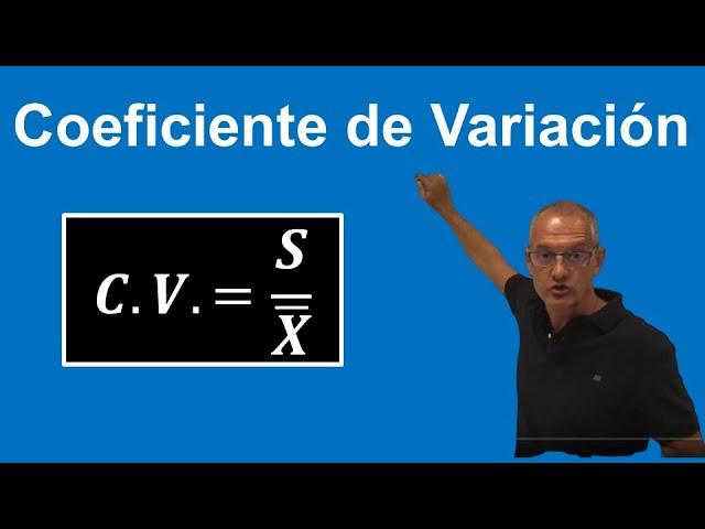 Método para calcular el coeficiente de variación