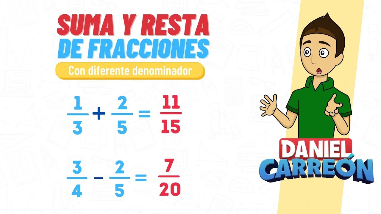 Método para sumar y restar fracciones de manera efectiva