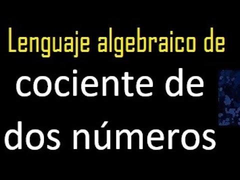 Operación matemática: nueve menos el cociente de dos y un número x