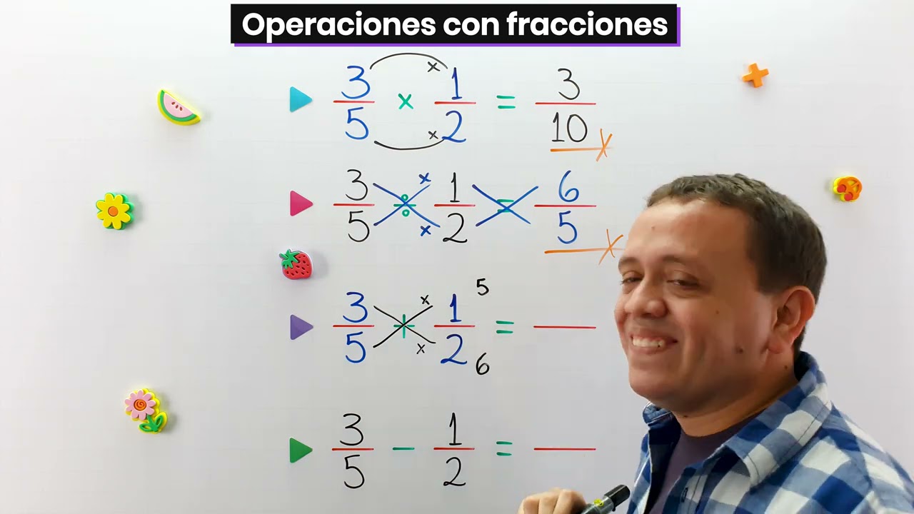 Operaciones matemáticas: fracciones 2/5 y 8/9