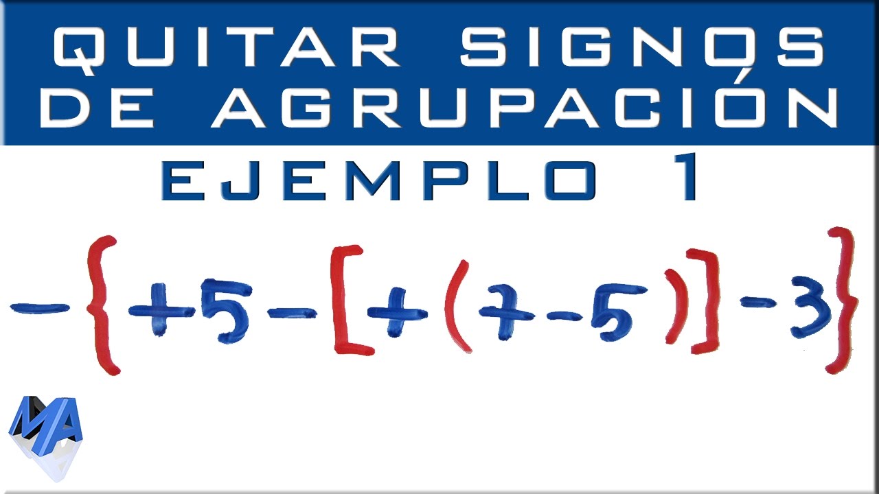 Operadores matemáticos y símbolos de agrupación en álgebra