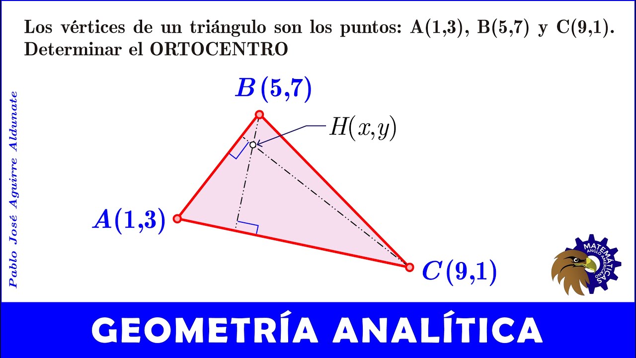 Punto de intersección de las alturas de un triángulo