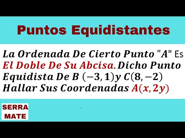 Puntos equidistantes de un centro interior: un conjunto de puntos con igual distancia
