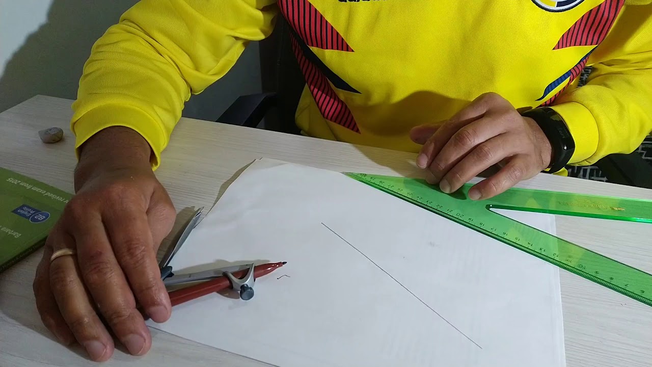 Recta perpendicular al segmento que pasa por su punto medio