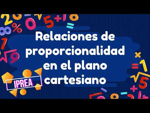 Relación de proporcionalidad en el plano cartesiano