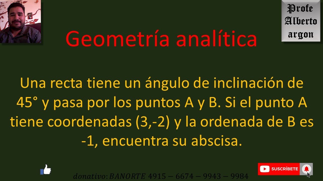 Significado del ángulo formado entre una recta y el eje de las abscisas