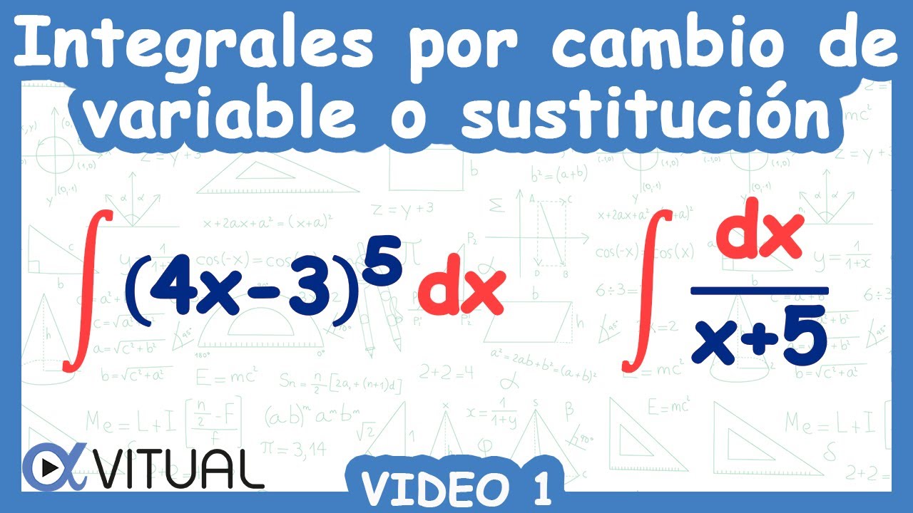 Técnica de integración mediante cambio de variable