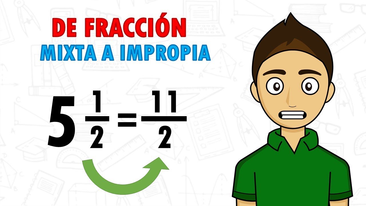 Cómo convertir fracciones mixtas a fracciones impropias o viceversa